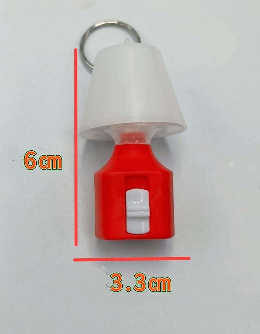Set Of 3 Mini LED Lamp Keychain, Mini Table Lamp Keychain, Cute Lamp Shaped Keychain Light, Colourful Mini Lamp Keychain, Pocket Size LED Lamp