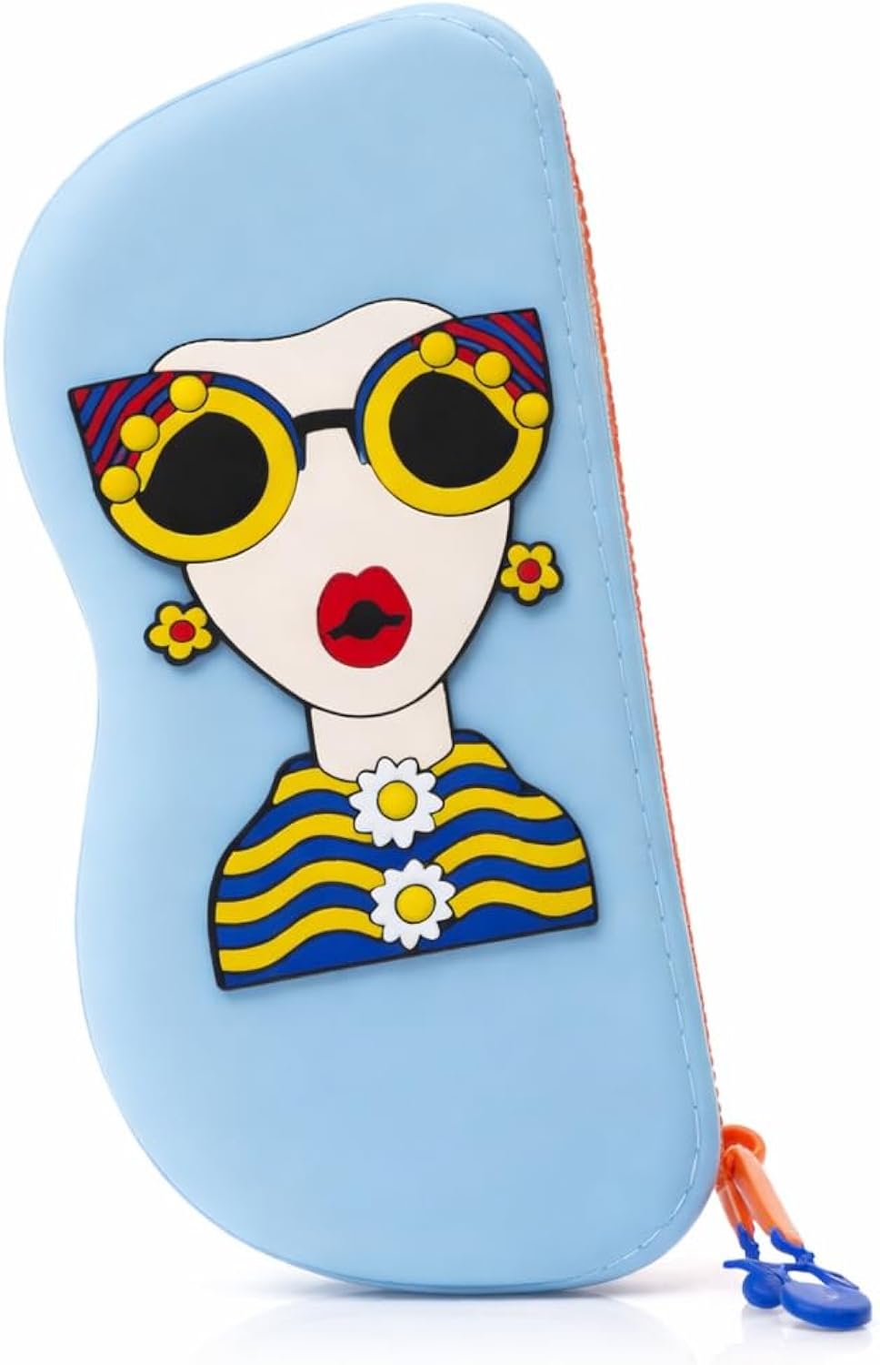 Silicone Sunglasses Case, Portable Travel Glasses Holder Cover, Waterproof Shockproof Eyeglass Case, Nova Style Pouch