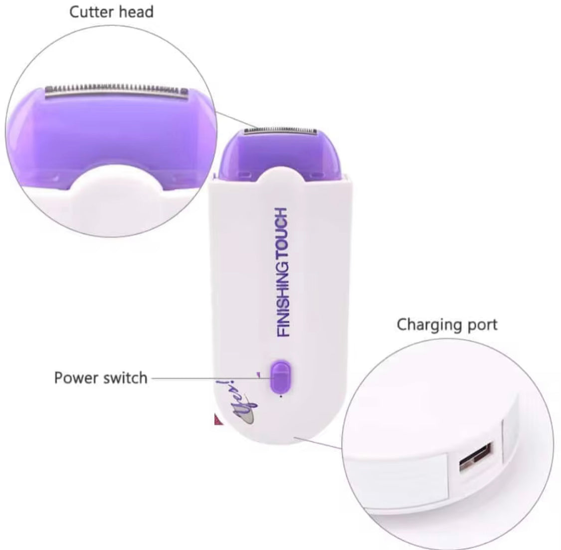 Electric Hair Removal Device, Women Painless Hair Remover Machine, Rechargeable Instant Sensor Light Device Shaver