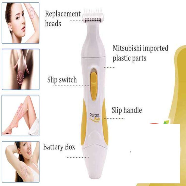 Cell Operated Hair Clipper Trimmer, Painless Eyebrow Epilator, Body Shave Razor, Portable Facial Body Hair Remover