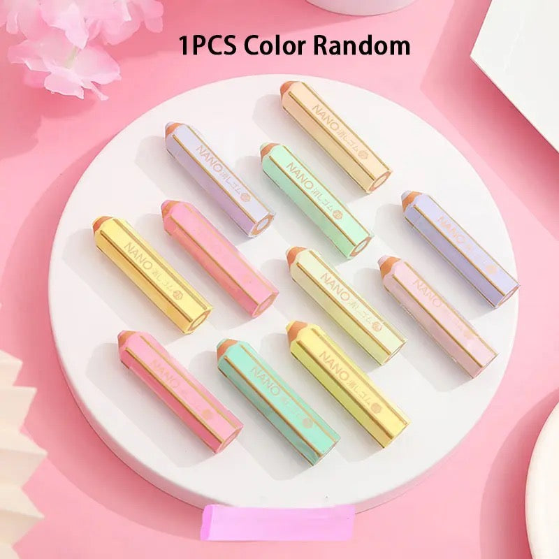 Kawaii Pencil Shape Rubber, Pense shape eraser, Colorful Cartoon Pencil Shape Eraser