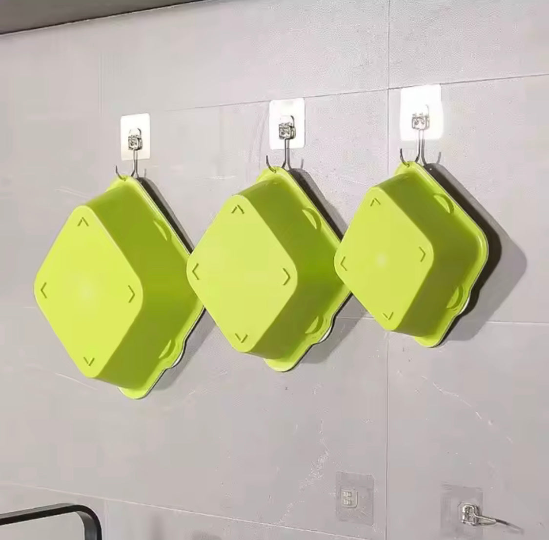 2 In 1 Plastic Drainage Basket, Square Fruit and Vegetable Filter Basket, Fruits And Vegetables Strainer Basket With Cover