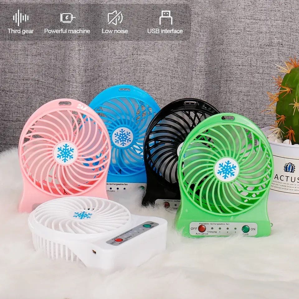 Mini Air Cooler Fan, USB Cooling Rechargeable Handheld Fan, Portable Outdoor LED Light Fan, Summer M Dormitory Desktop Fan,Multipurpose Mini Table Fan, Personal Cooling Fan with Night Light