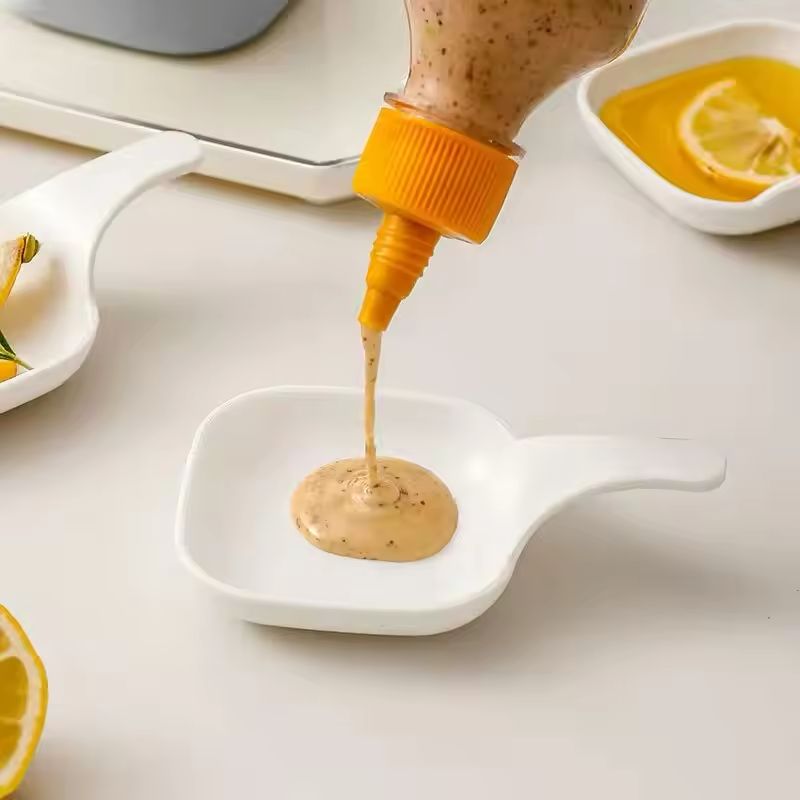 Set Of 6 Ceramic Sauce Dish, Sauce Dipping Dish Set, Set Of 6 Sideline And Sauce Dish Set, Small Tableware Mini Sauce Plate Set