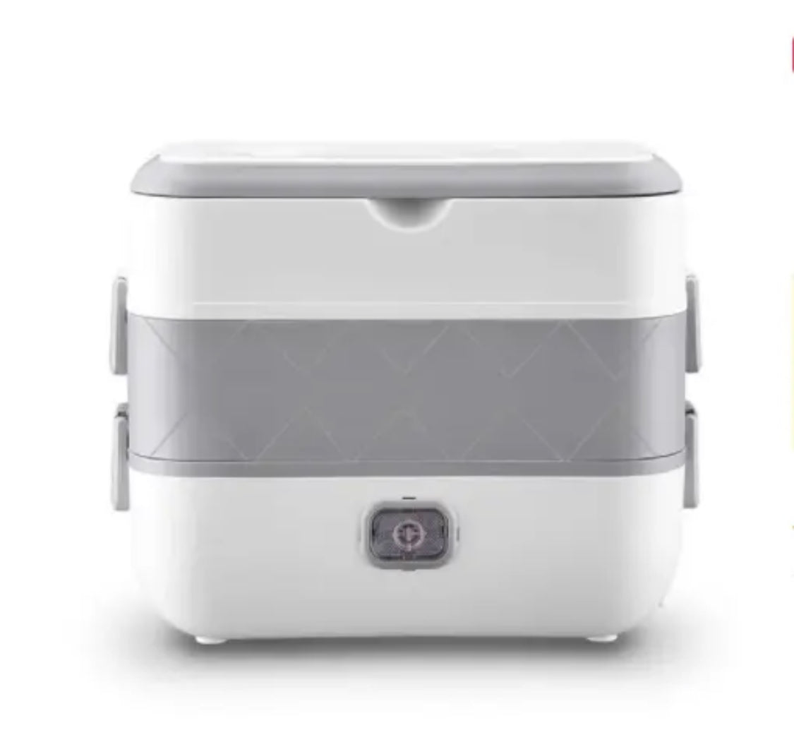 Bento Electric Heating Lunch Box, Multifunctional Cooking Insulation Box, Portable Stainless Steel Lunch Box