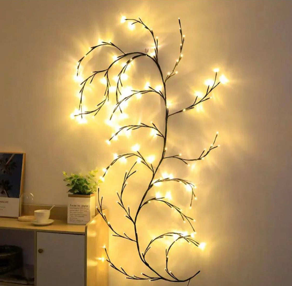 LED Branch Tree Wall Light, Decorative Willow Branch Fairy Light, Creative LED Tree Wall Light