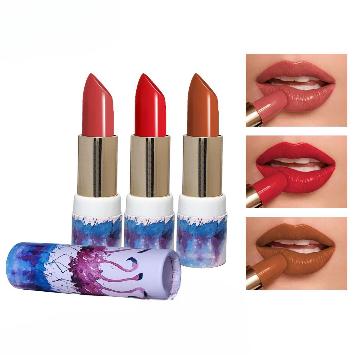 3 Pcs Matte Lipstick Set, Long Lasting Matte Lipstick, Mini Matte Lipstick Set