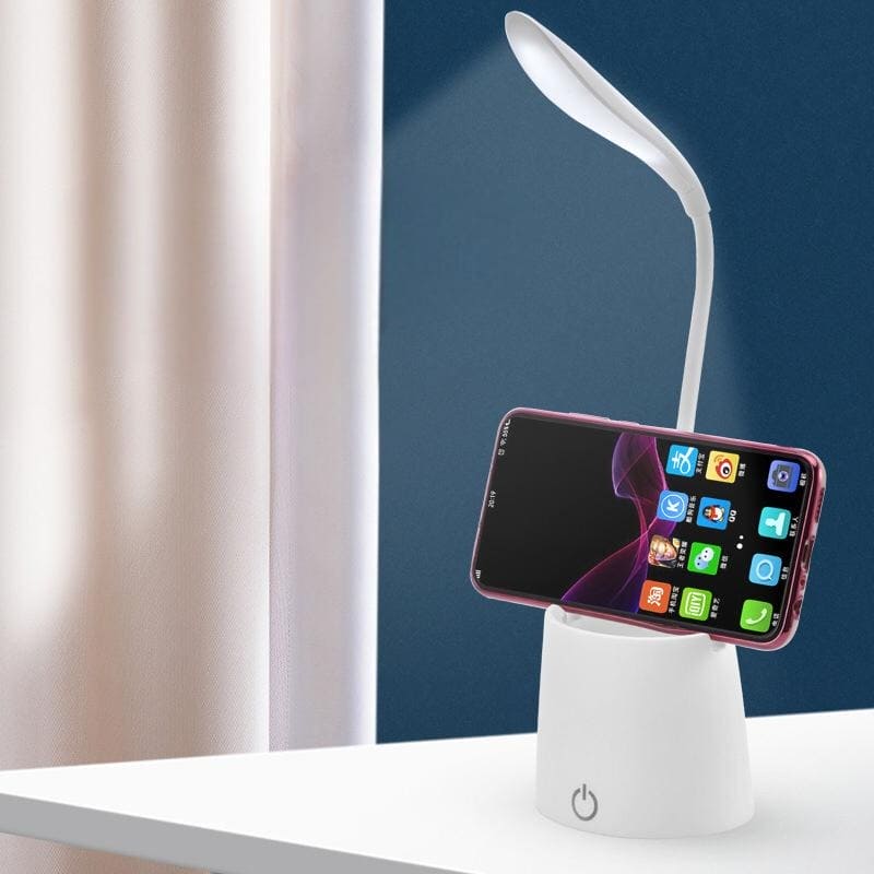 Flexible Smart Lamp, Eye Protection LED Lamp, USB Rechargeable LED Touch Desk Lamp, Multifunctional LED Flexible Table Lamp With Pen Holder