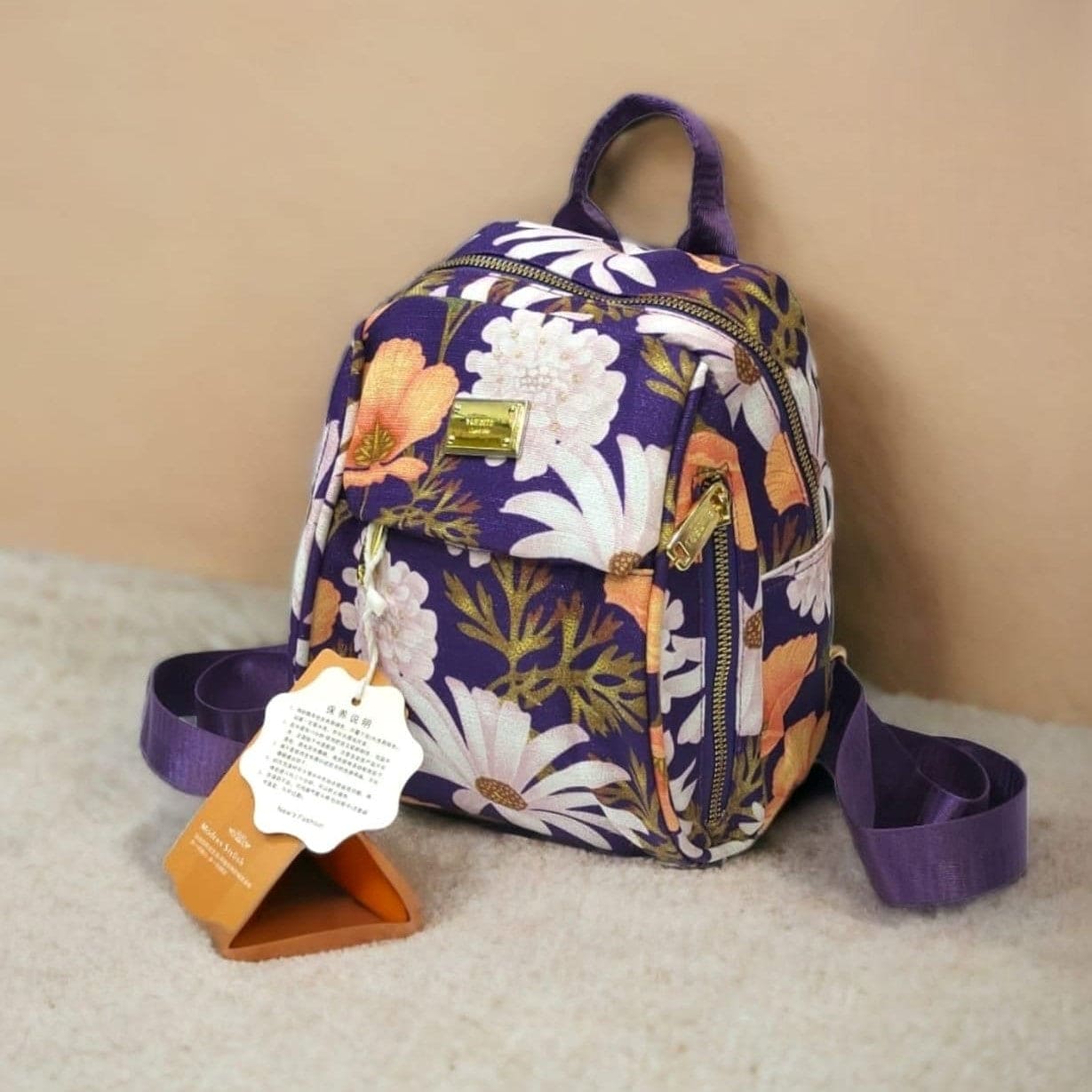 Blossom Style University Bag Pack For Girl, Large Capacity Outdoor Travel Backpack, Soft Toddler Bag