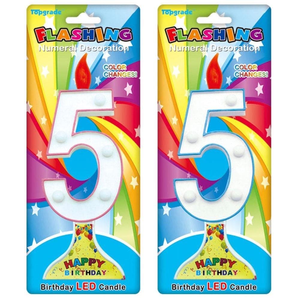 Birthday Flashing Candles, LED Birthday Candles, Numerical Cake Decorations Candles, Colorful Cake Topper Numbering Candles, Multicolor Flashing Cake Candles