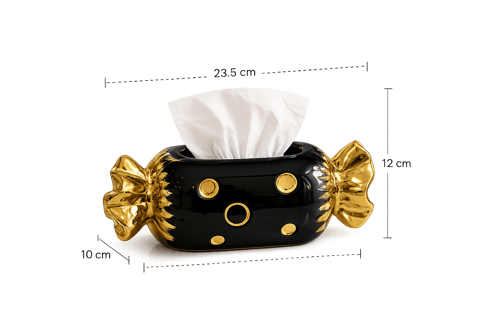 Luxury Candy Tissue Box, Elegant Bow Tissue Holder, Luxury Living Tissue Box
