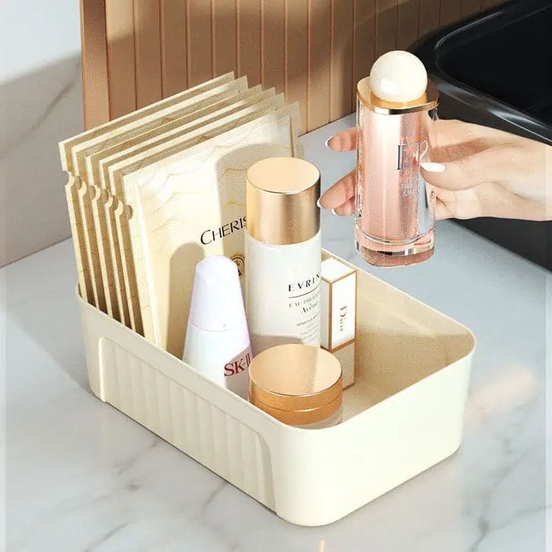 Mini Organizer Basket, Household Large Capacity Sorting Box, Multifunction Sundries Sorting Box, Plastic Toiletries Storage Basket, Home Office Organizer