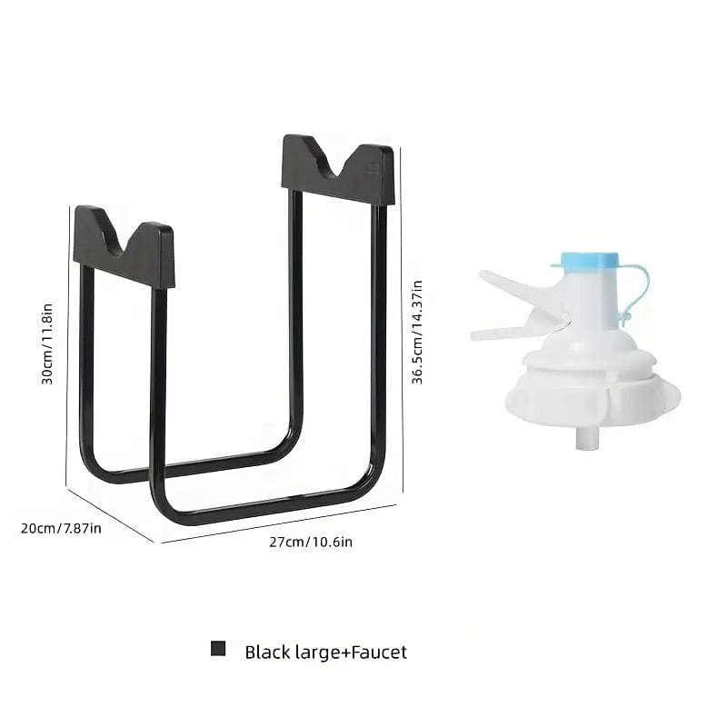 Dispenser Bottle Stand With Faucet, Non Slip Water Galloon Drink Cradle Rack with Water Spout, Purified Water Bucket Rack With Tap, Camping Water Faucet Bottled, Water Spout Barreled Water Pump, Dustproof Nozzle Tap Drinking Fountain Camping Rack