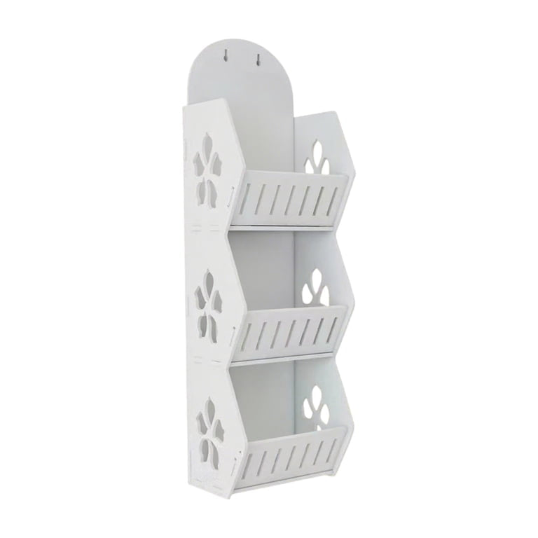 3 Layers Wall Mounted Bathroom Storage Rack, Wall Mounted Bathroom Toiletries Organizer, Multifunctional Toiletries Organizer