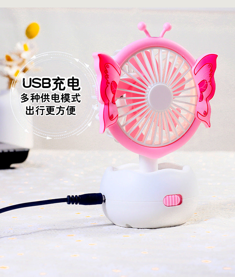 Mini Butterfly Desktop Fan, Usb Charging Fan, Water Supply Fan