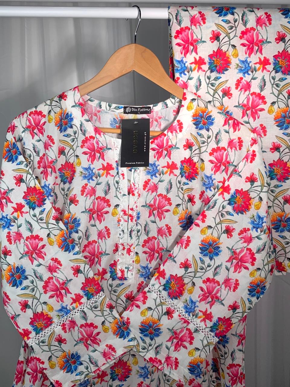 B18-Printed 2pc Stitched