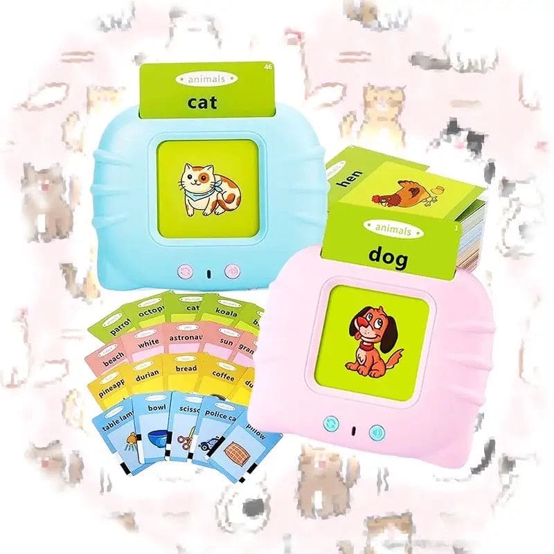 Talking Flash Card Reader, Set Of 12 Early Educated Card Machine, Pock ...