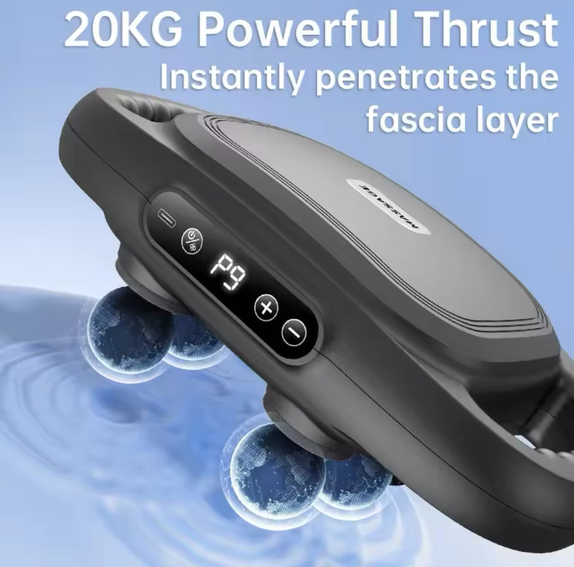 Rechargeable Four Head Massager, Deep Tissue Massager, Anti Slip Muscle Massager, Muscle Stimulation  Massage Device