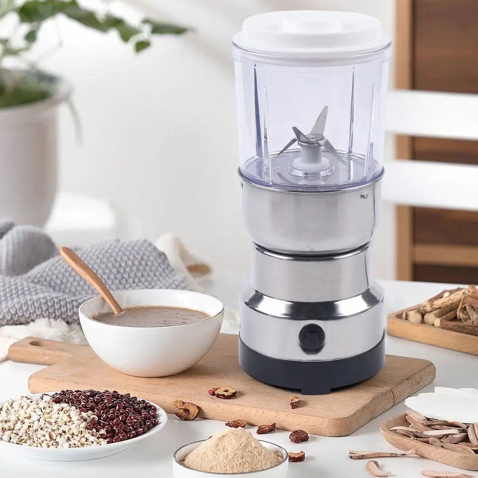 Nima Electric Grinder Blender, Portable Mini Electric Coffee Grinder, Spice Pepper Juicing Grinder, Kitchen Grain Machine, Multifunctional Smash Machine, Bowl Blender And Grain Mixer, Stainless Steel Mini Grain Mill