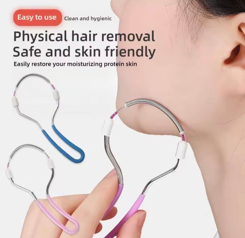 Facial Hair Removal Stick Roller, Face Cleaning Spring Hair Removal Epilator, Handheld Spring Roller Device