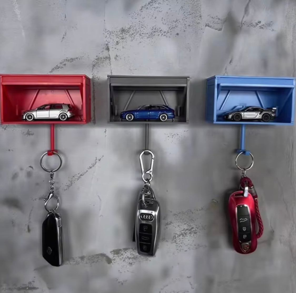 Car Garage Key Holder, Wall Mounted Door Opening Key Holder, Office Durable Decorative Key Holder