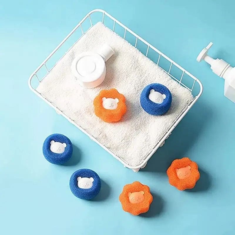 Set Of 5 Magic Laundry Ball, Clothes Hair Cleaning Ball, Cat Dog Hair Catcher Laundry Ball, Reusable Washing Machine Filter Wool Ball, Pet Fur Lint Catcher Laundry Ball,  Clothes Underwear Wash Ball, Anti Winding Sticky Pet Hair Lint Washing Balls