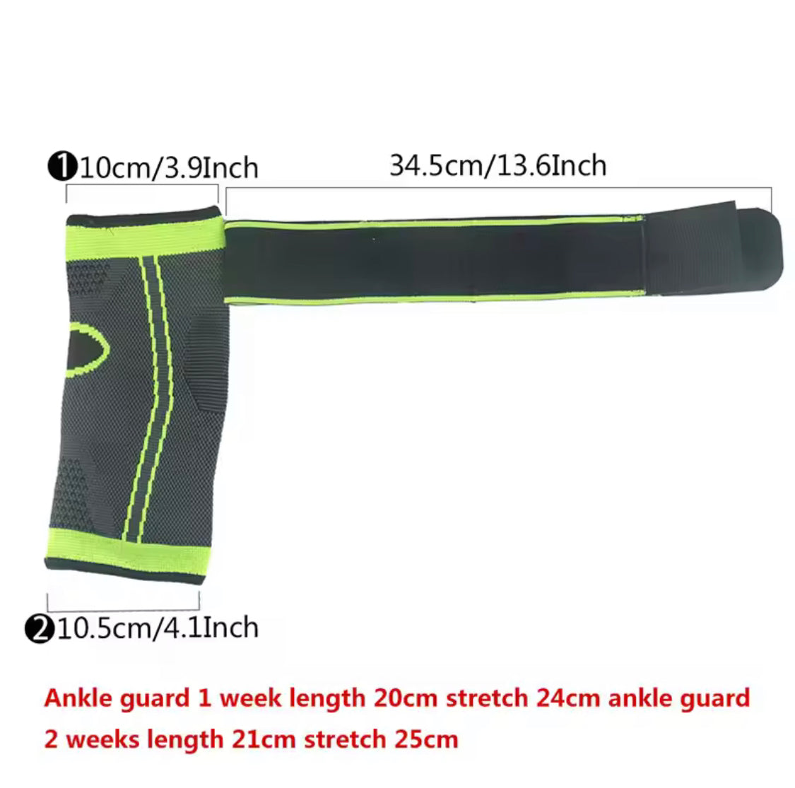 Adjustable Sport Ankle Wrap, Compression Ankle Support, Breathable Elastic Ankle Protector
