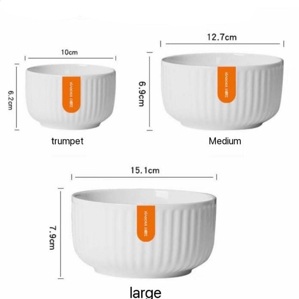 Set Of 3 Open Lid Bowl, Fresh Keeping Bowl, Pudding Custard Cups, Baking Bowl Set
