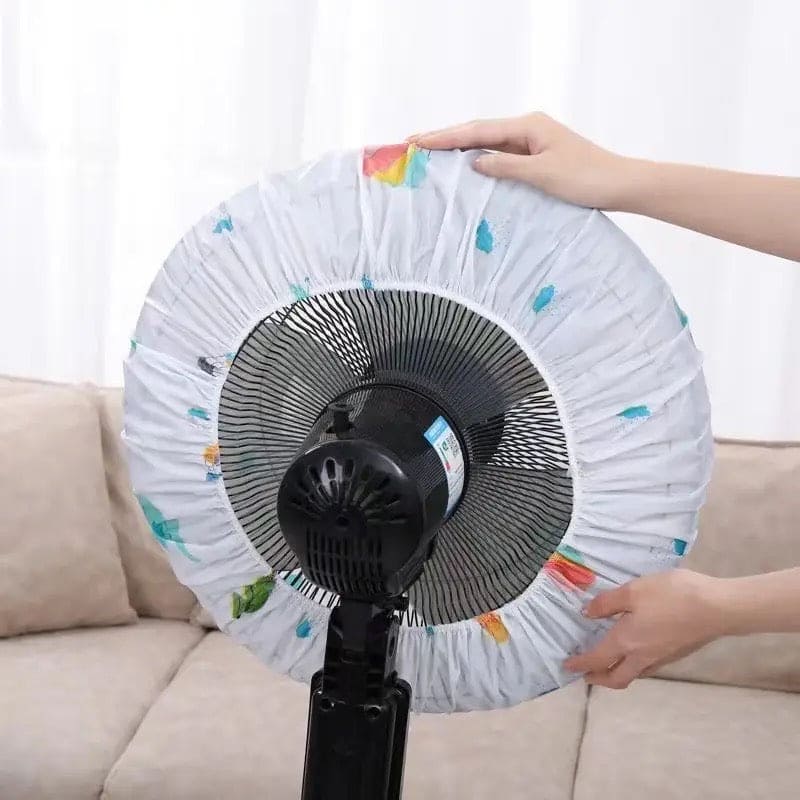 Pedestal Fan Cover, Electric Fans Round Dustproof Cover, Summer Reusable Fan Dust-proof Mesh Cover, Household Floor Electric Fan Dust Cover, Waterproof Dustproof Stand Fan, Home Floor Fan Washable Cover