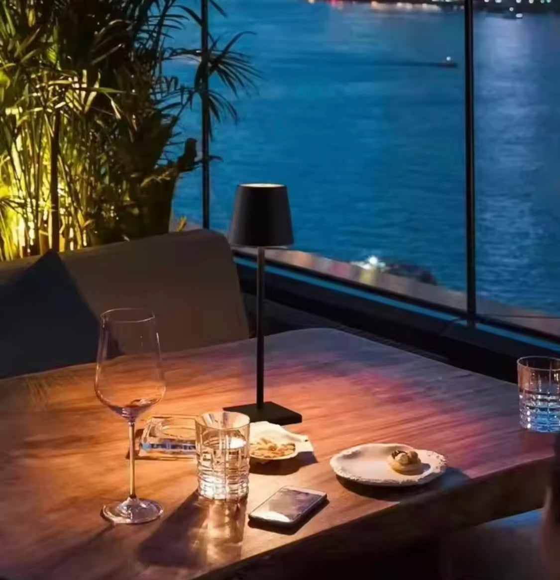 Metallic Touch Control LED Lamp, Rechargeable Luxury Style Lamp, 3 Modes LED Lamp