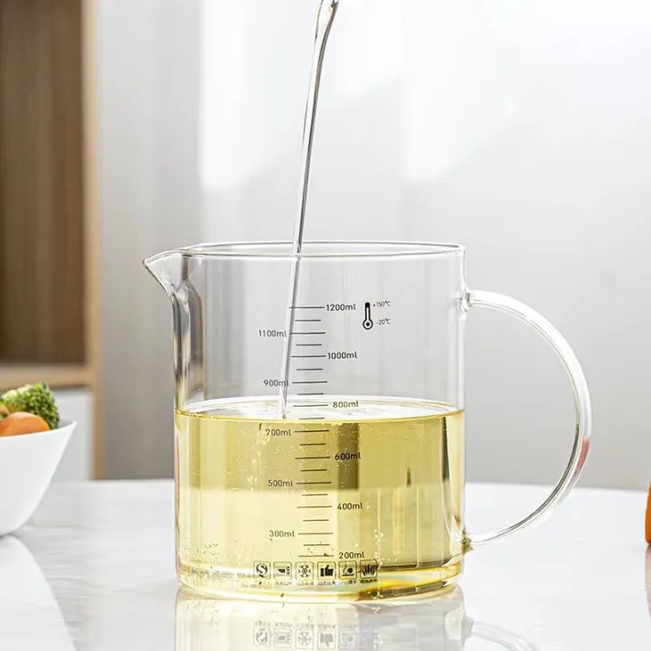 High Borosilicate Glass Oil Filtering Pot, Large Capacity Oil Storage Tank, Oil Separator Glass Pot