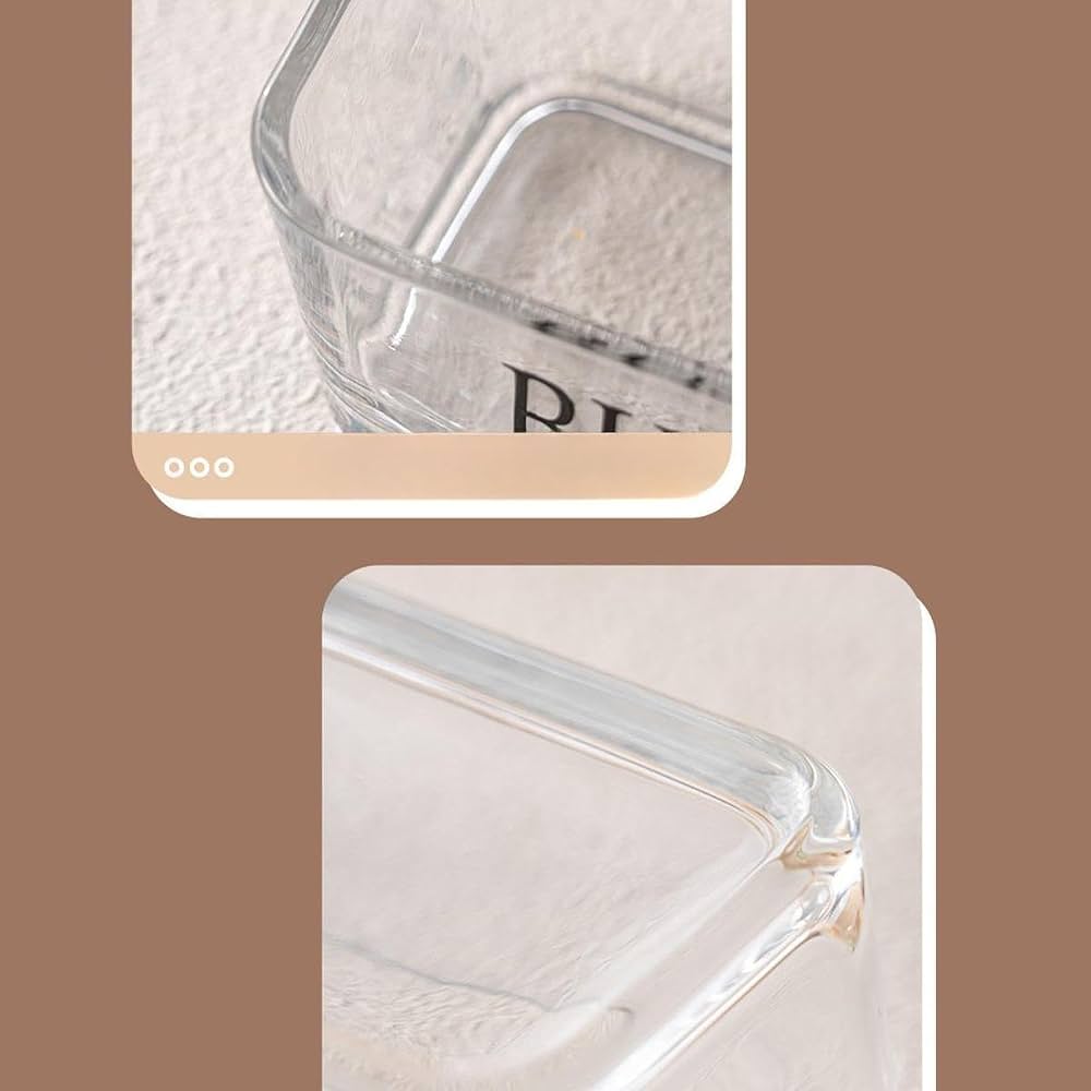 Glass Butter Box with Bamboo Lid And Knife Holder, Butter Keeper Glass Container, Glass Butter Box with Wooden Lid