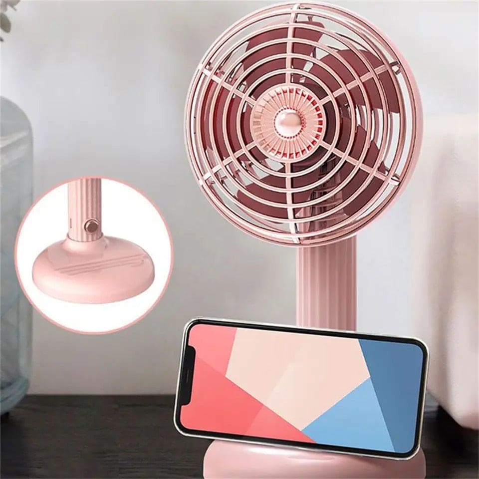 Retro Handheld Fan, Desktop Rotatable Fan, Portable Silent Fan, Usb Mini Charging Electric Fan, Ultra Quiet High Portable Fan