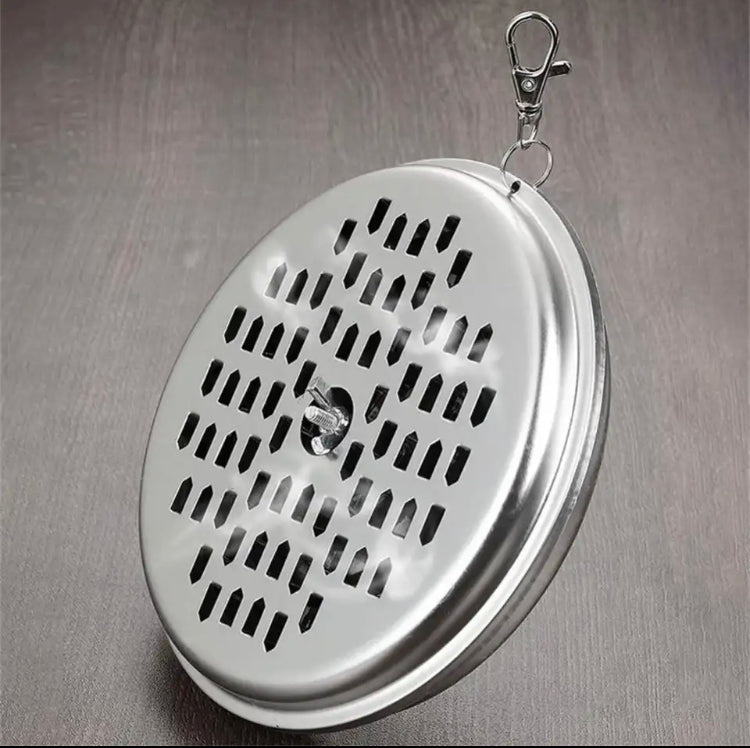 Hanging Mosquito Coil Holder, Portable Metal Incense Holder With Spring Buckle, Outdoor Mosquito Repellent Box