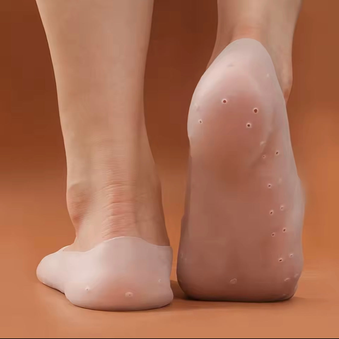 Silicone Half Gel Socks, Cracked Foot Peeling Socks, Soft Silicone Moisturizing Socks