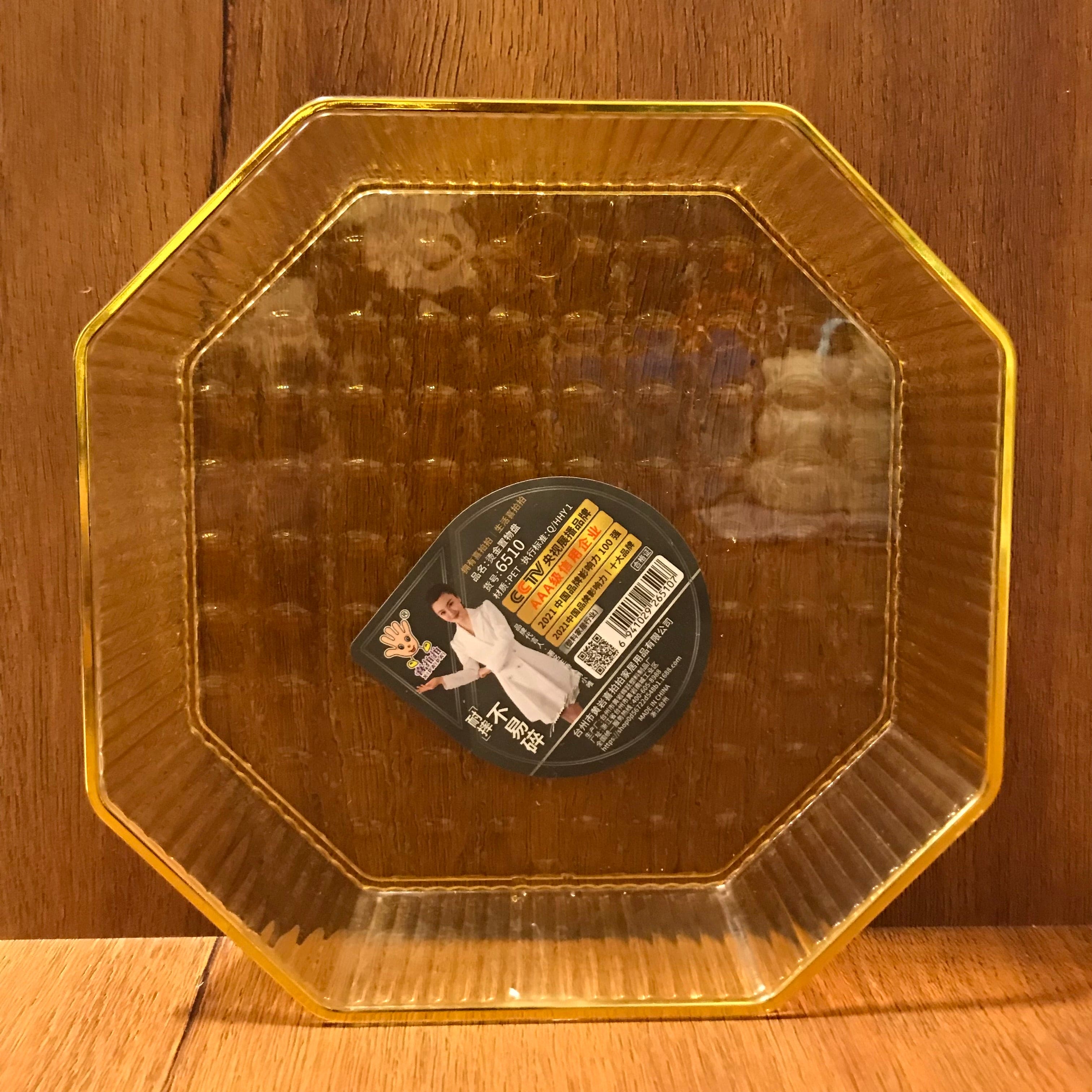 Acrylic Honeycomb Plate, Multipurpose Food Serving Plate, Baby Food Serving Table Plate, Transparent Reusable Food Serving Dishes