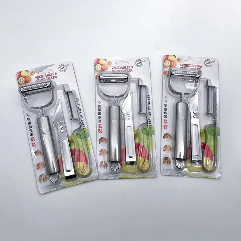 Versatile Stainless Steel Peeler, Kitchen Vegetable Tool Set