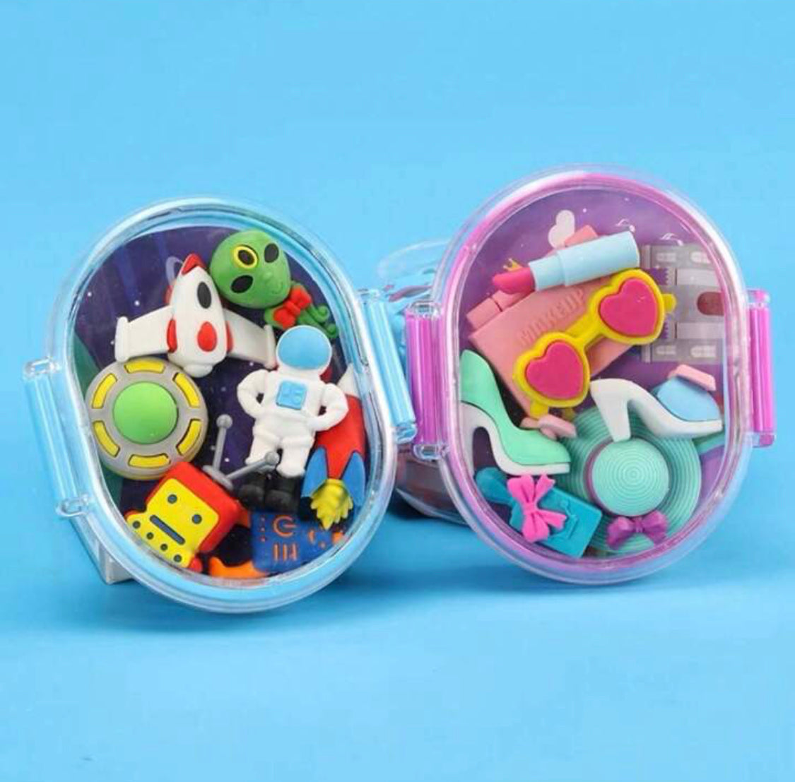 Creative Cartoon Design Eraser Box, 3D And Stylish Colourful Erasers, Drawing Rubber Erasers