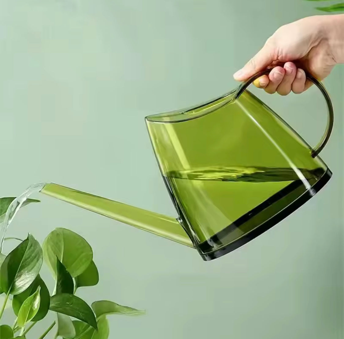 1.4L Transparent Long Spout Watering Kettle, Nordic Style Garden Watering Pot, Transparent Watering Pot, Small Watering Gardening Can, Multifunctional Long Spout Kettle For Watering Flower Plants