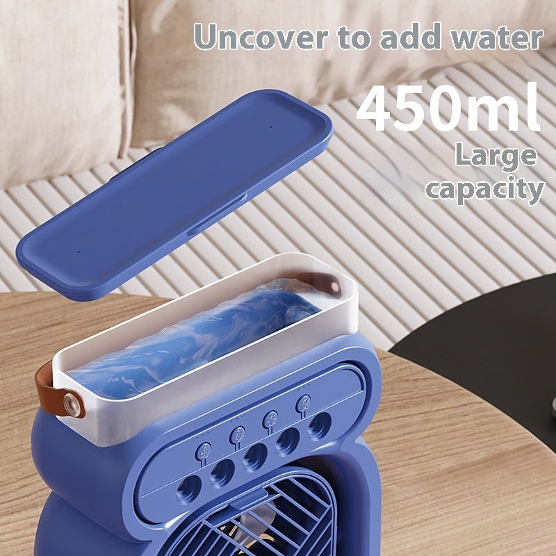 3 in 1 Evaporative Air Conditioner Cooler, Portable Air Conditioner With LED Night Lights, Evaporative Air Cooler Humidifier Fan