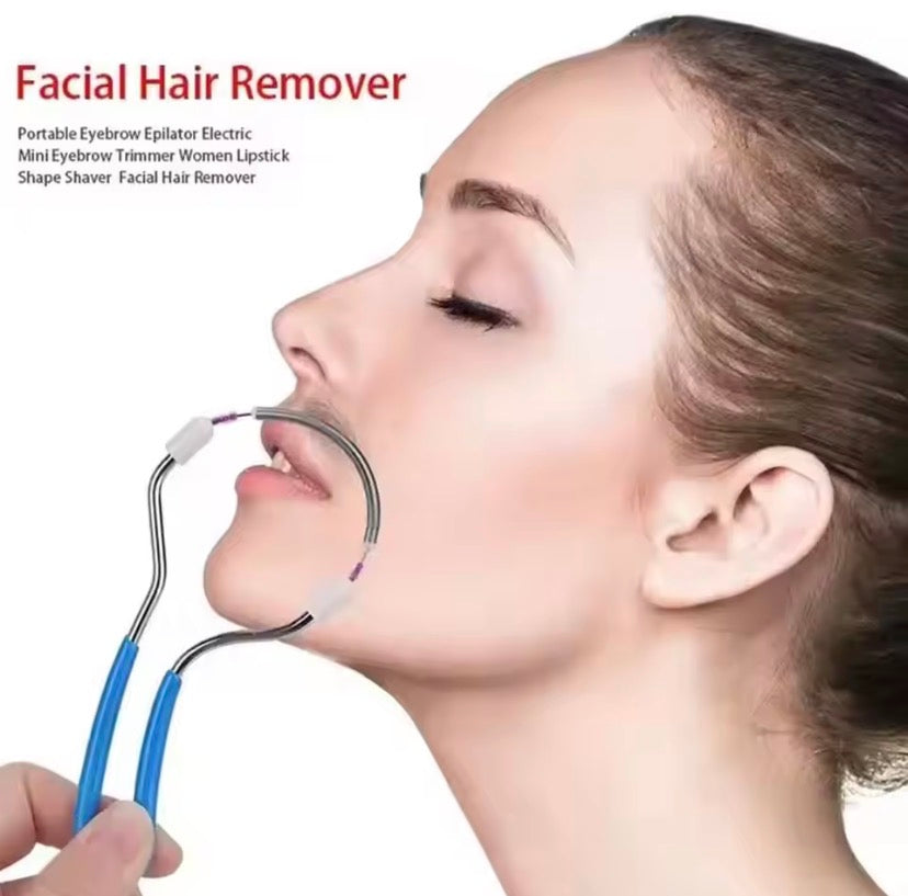 Facial Hair Removal Stick Roller, Face Cleaning Spring Hair Removal Epilator, Handheld Spring Roller Device