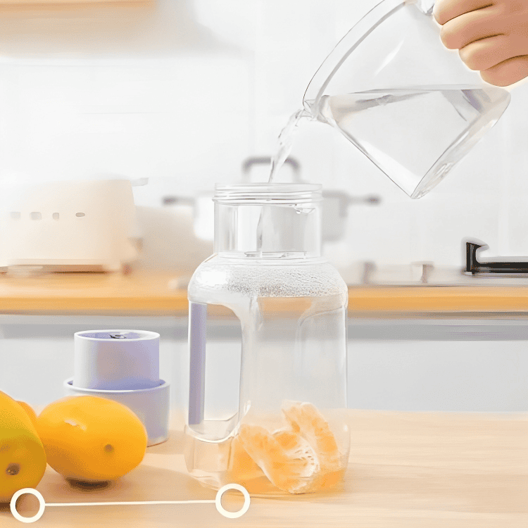 Electric Jug Blender, Cordless Barrel Juicer  Portable Electric Juice Cup, Rechargeable Mini Juicer, 1600Ml Household Smoothies Personal Blender