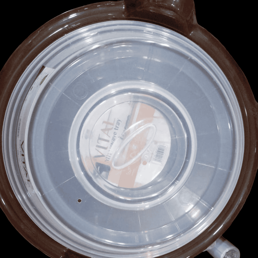 Vital Microwave Lid With Tray, Kitchen Cake Baking Bowl With Cover, Plastic Oven Food Cover, Microwave Plate Cover