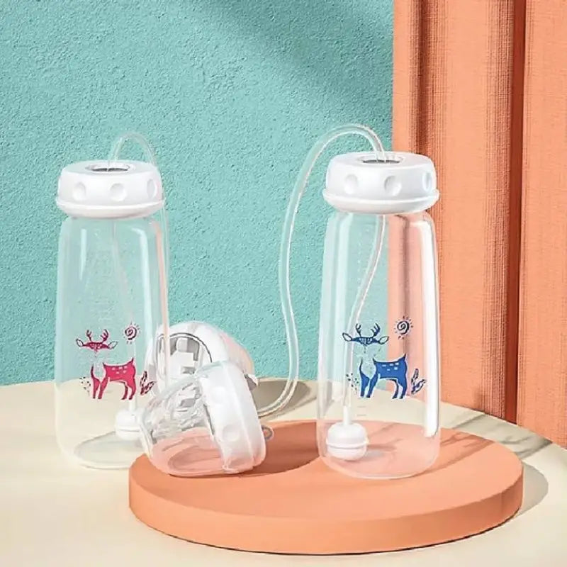 Hands Free Baby Feeding Bottle, Anti Colic BPA Free Nursing Bottle with Silicone Tube, Self Feeding Baby Milk Bottle