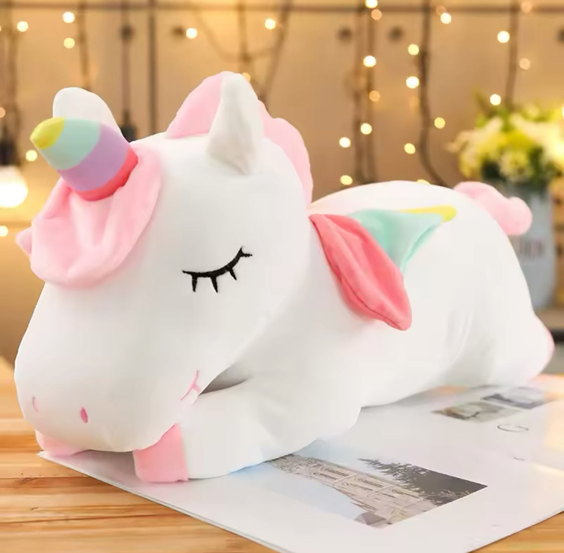 30cm Kawaii Kids Unicorn Plush Toy, Soft Stuffed Unicorn Animal Doll, Lovely Unicorn Sleeping Pillow