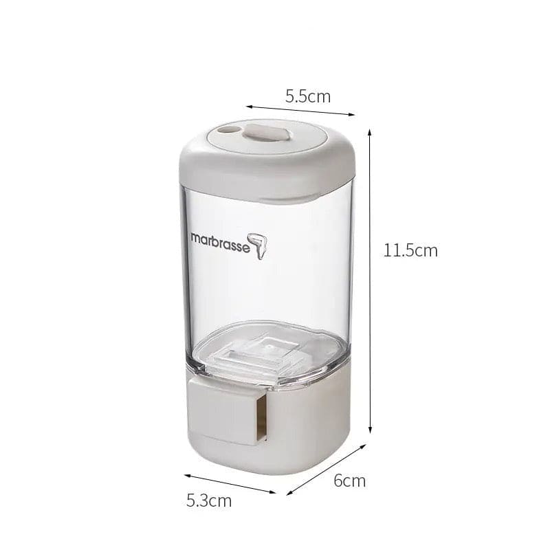 Press Type Spice Shaker, Measuring Seasoning Box, Press-Type Quantitative Salt Shaker, Household Metering Press Salt Sprinkling Tank