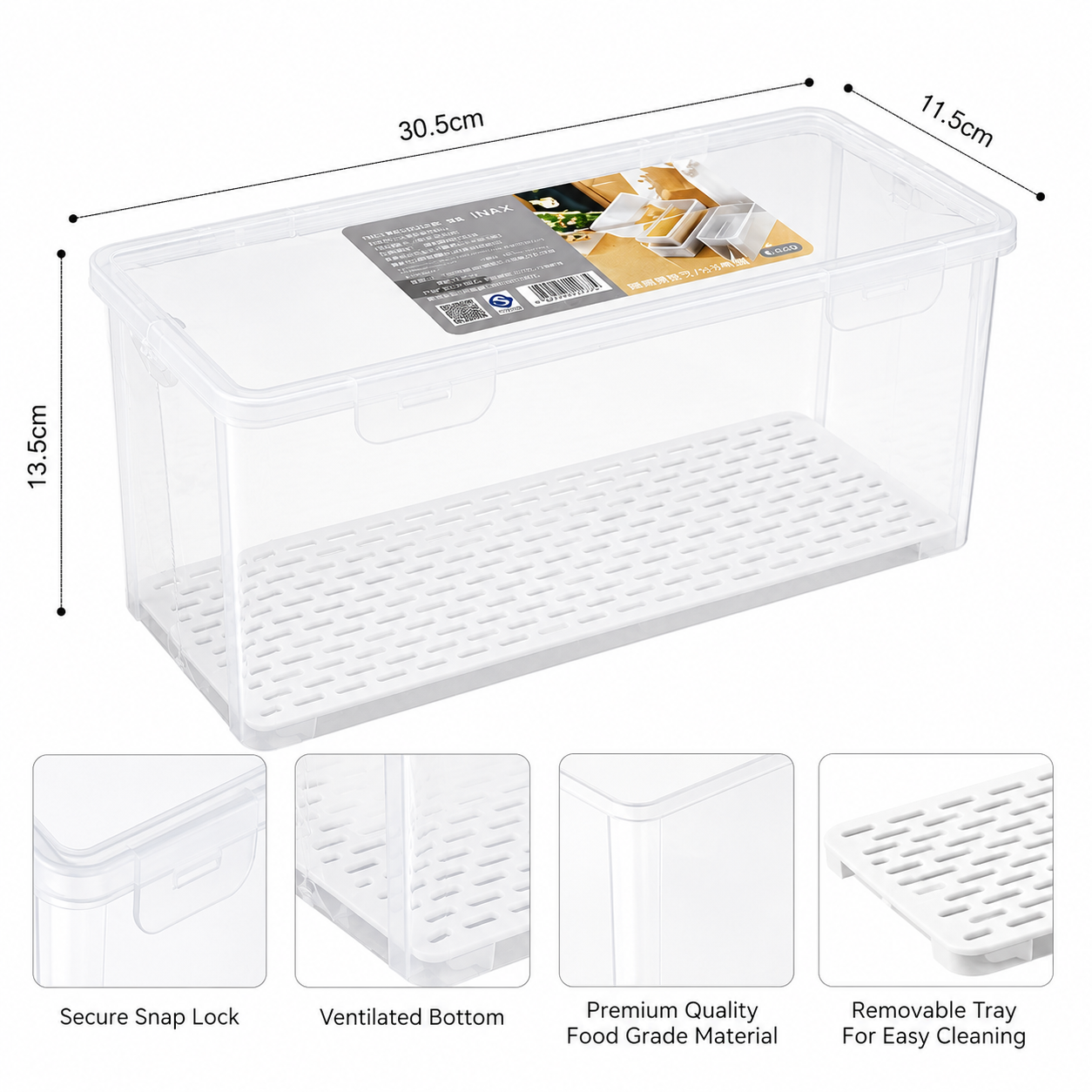 Smart Bread Box Container, Stackable Bread Storage Bin, Bread Airtight Storage Container, Kitchen Bread Saver Box