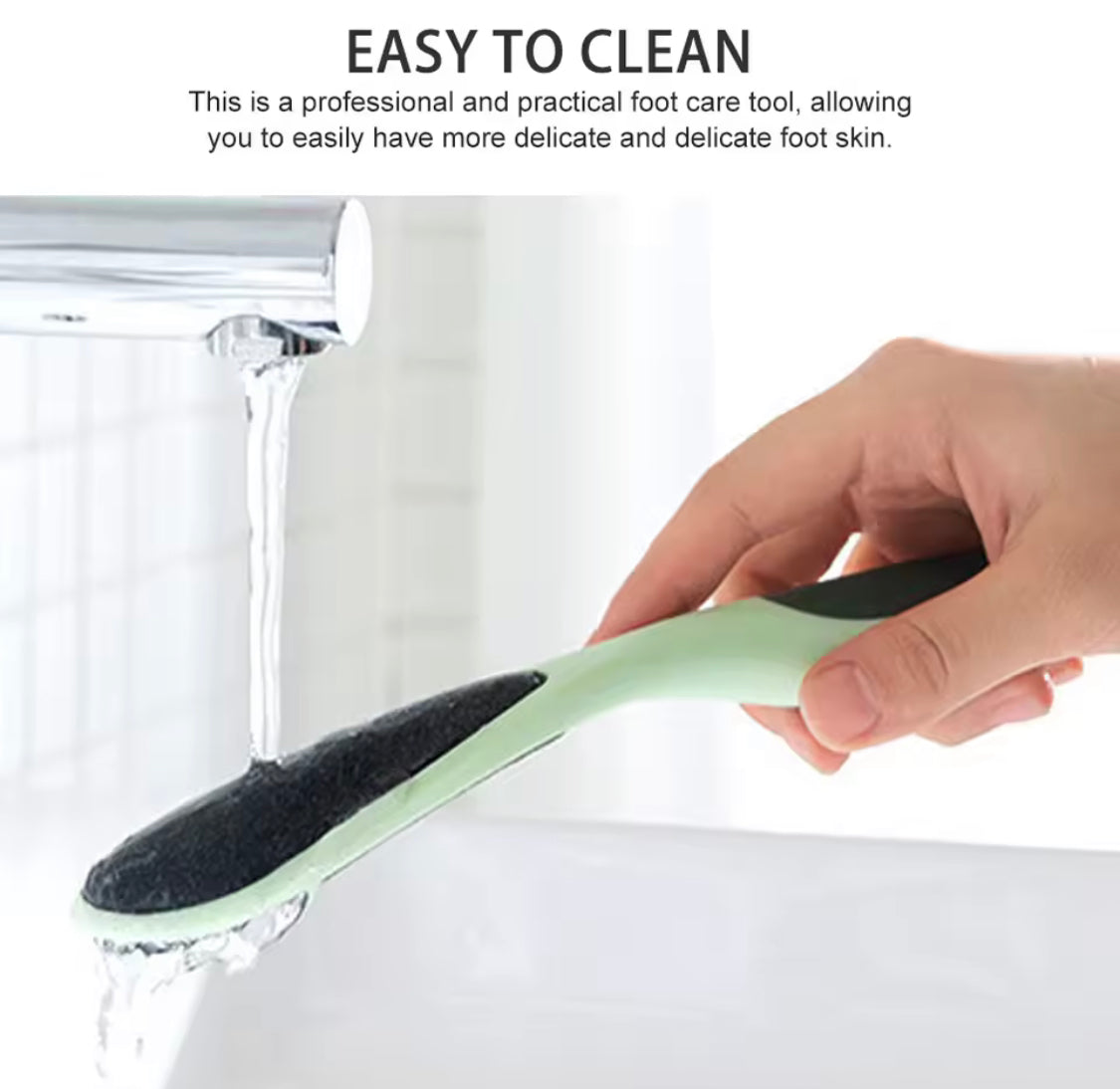 Double Sided Foot File Callus Remover, Dual sided Pedicure Trimmer With Long Handle, Portable Foot Dead Skin Remover Care Tool, Hard Skin Removers, Callus Dead Skin Remover, Anti Slip Handle Pedicure Tool