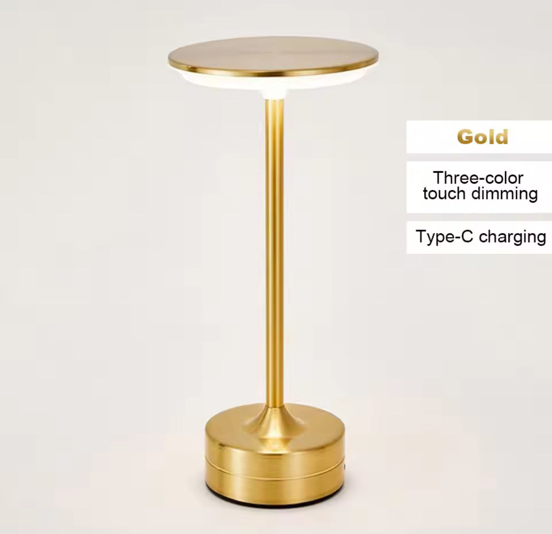 Touch Sensor LED Table Lamp, Portable Bedroom Night Light, USB Rechargeable Lamp,  Wireless Reading Lamp