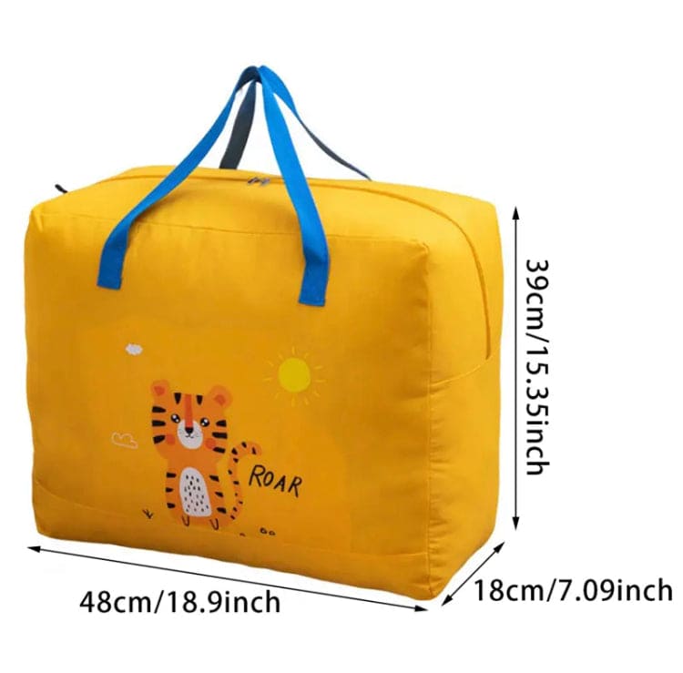 Children Comforter Bag, Foldable Storage Box Bag, Portable Multifunction Storage Bag, Closet Organizer Moving Tote Bag, Reinforced Handles Zippered Organizer, Large Capacity Childbirth Bag